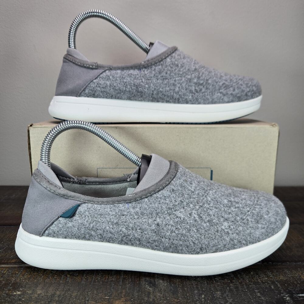 NEW Vessi Sunday Slipper Womens Size 7 Slip On Shoes Sneakers Slate Grey